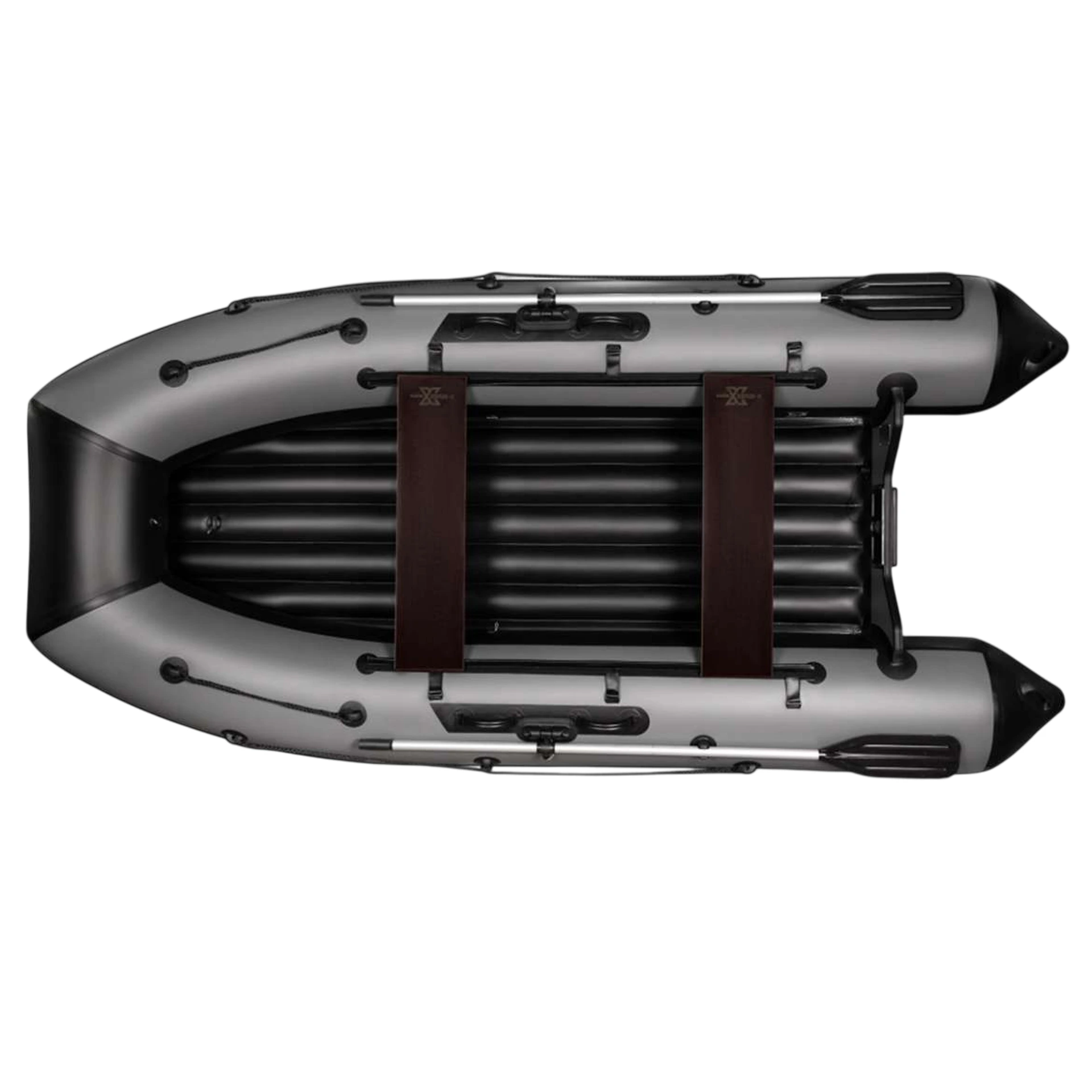 Лодка ПВХ X-River Agent 360 НДНД + усиленные баллоны, пиксель/фурнитура серая