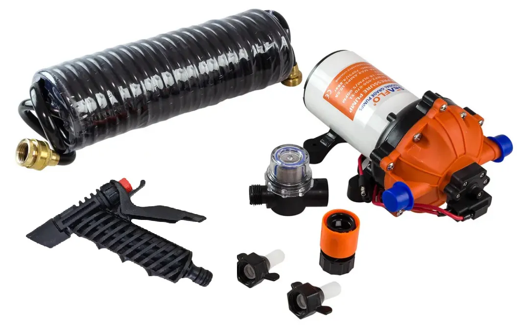 Комплект для мытья палубы, 19,7 л/мин, 12 В, шланг 7,5 м