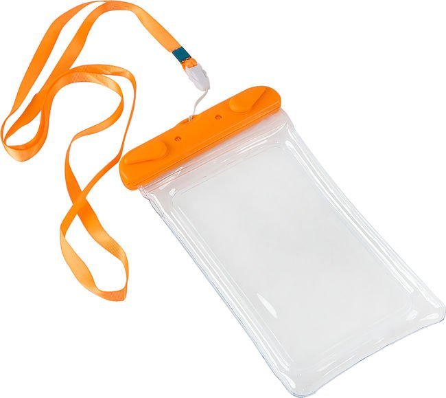 BPWX1222orange Чехол водонепроницаемый для смартфонов 120х220мм, оранжевый, IPX8