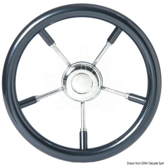 Рулевое колесо 350 мм, карбон, Osculati Рулевое колесо 350 мм, карбон, Osculati