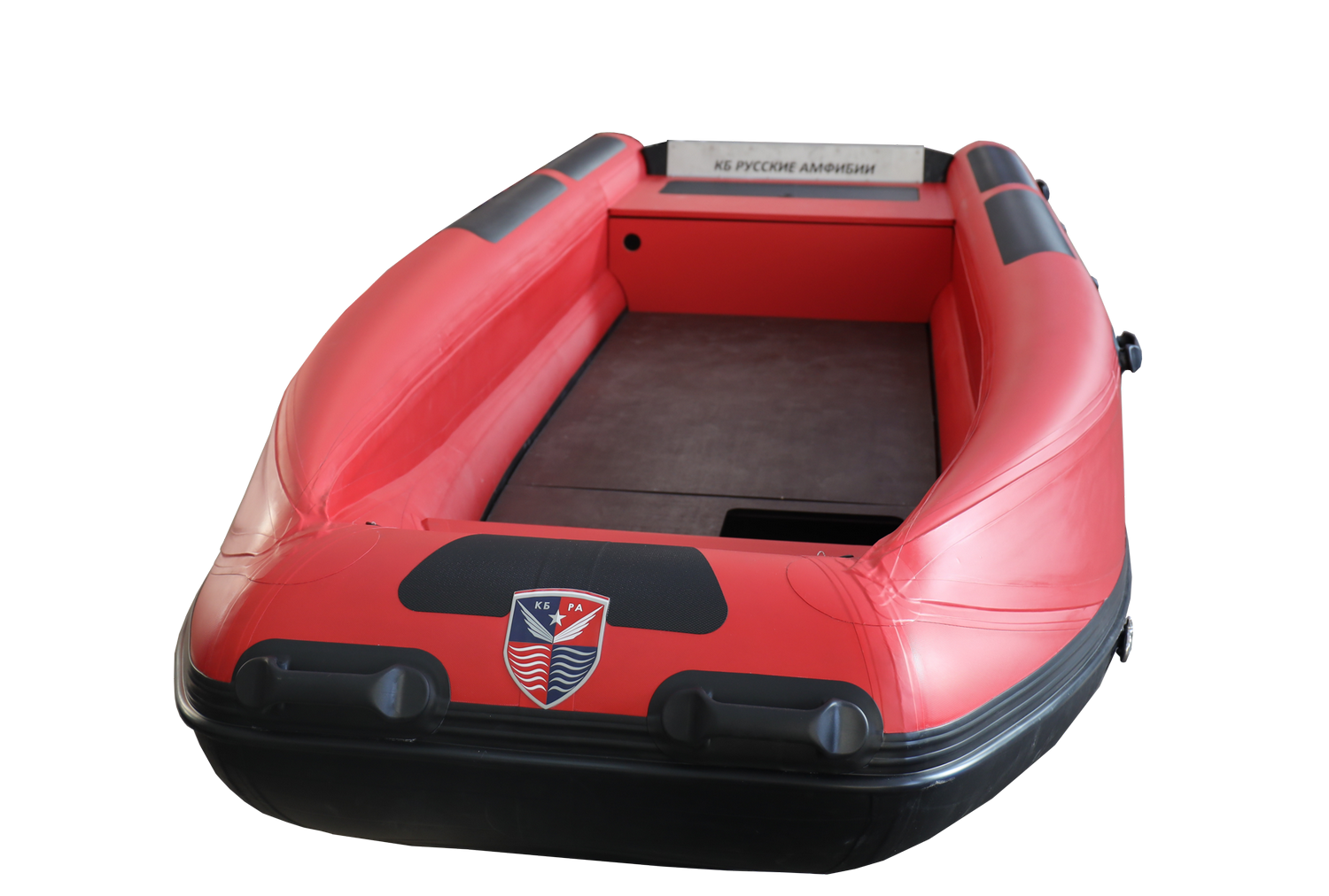 Лодка RIB Русские Амфибии ТРИМАРАН РА4700 МАСТЕР красный