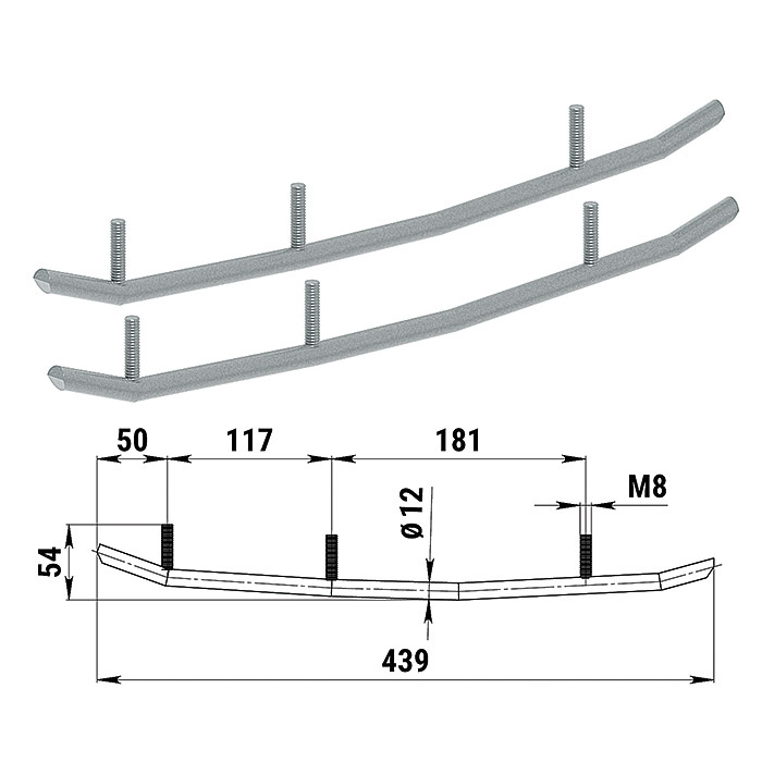 Конек лыжи 1839 Polaris (без вставок)
