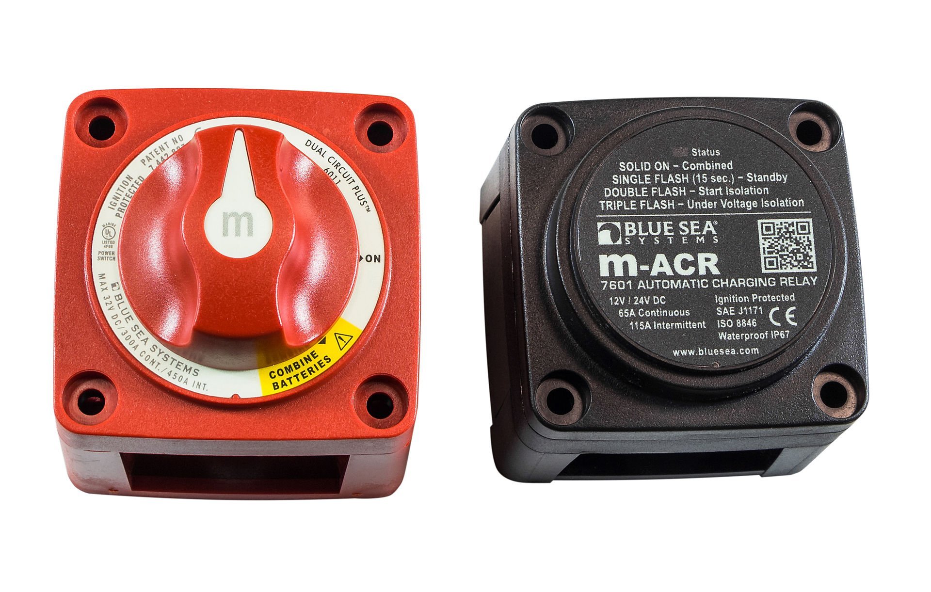 Реле зарядки M-ACR (65А) и выключатель массы "OFF-ON-BOTH" на 2 АКБ (9514801166)