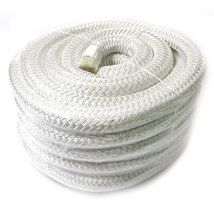 Плетеный швартовый трос c огоном 30мм*20м белый