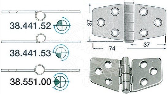 Петля разъемная 74х37мм Петля разъемная 74х37мм