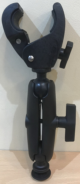 Стабилизатор троллингового мотора (лапа), шар 1.5", стойка 23 см, крепление в Т-паз