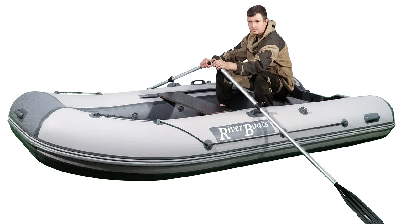 Лодка ПВХ River Boats RB 350 НДНД серо-красный