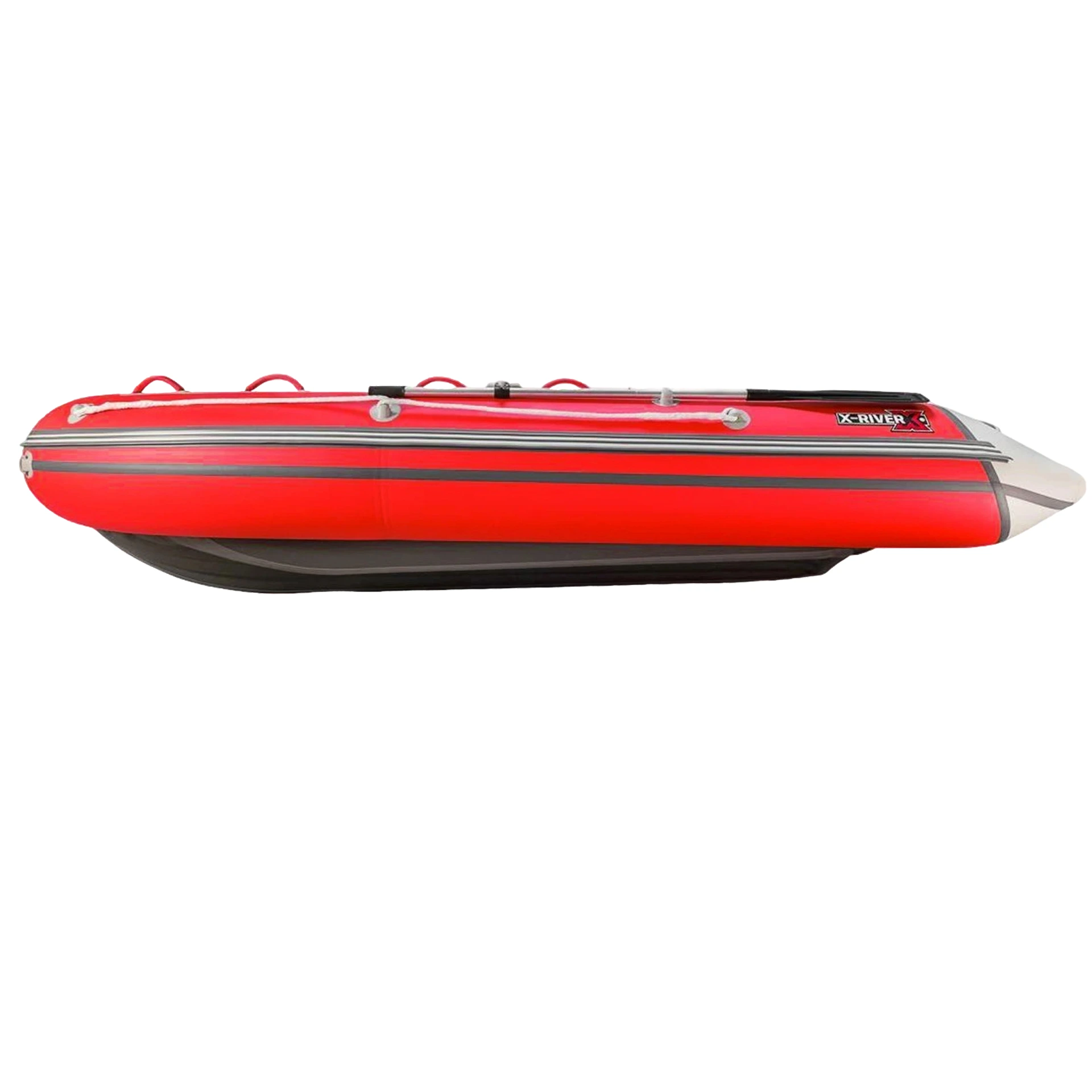 Лодка ПВХ X-River Grace Wind 360 НДНД красно-черный/фурнитура черная