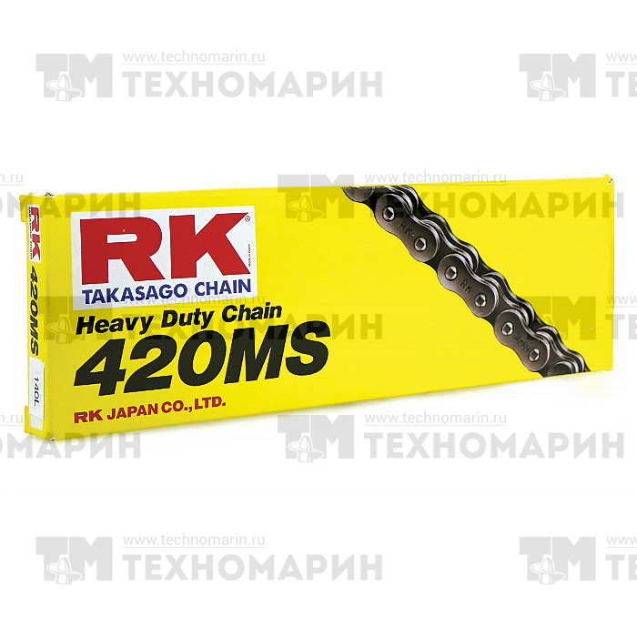 Цепь для мотоцикла до 125 см³ (без сальников) 420MS-140 Цепь для мотоцикла до 125 см³ (без сальников) 420MS-140