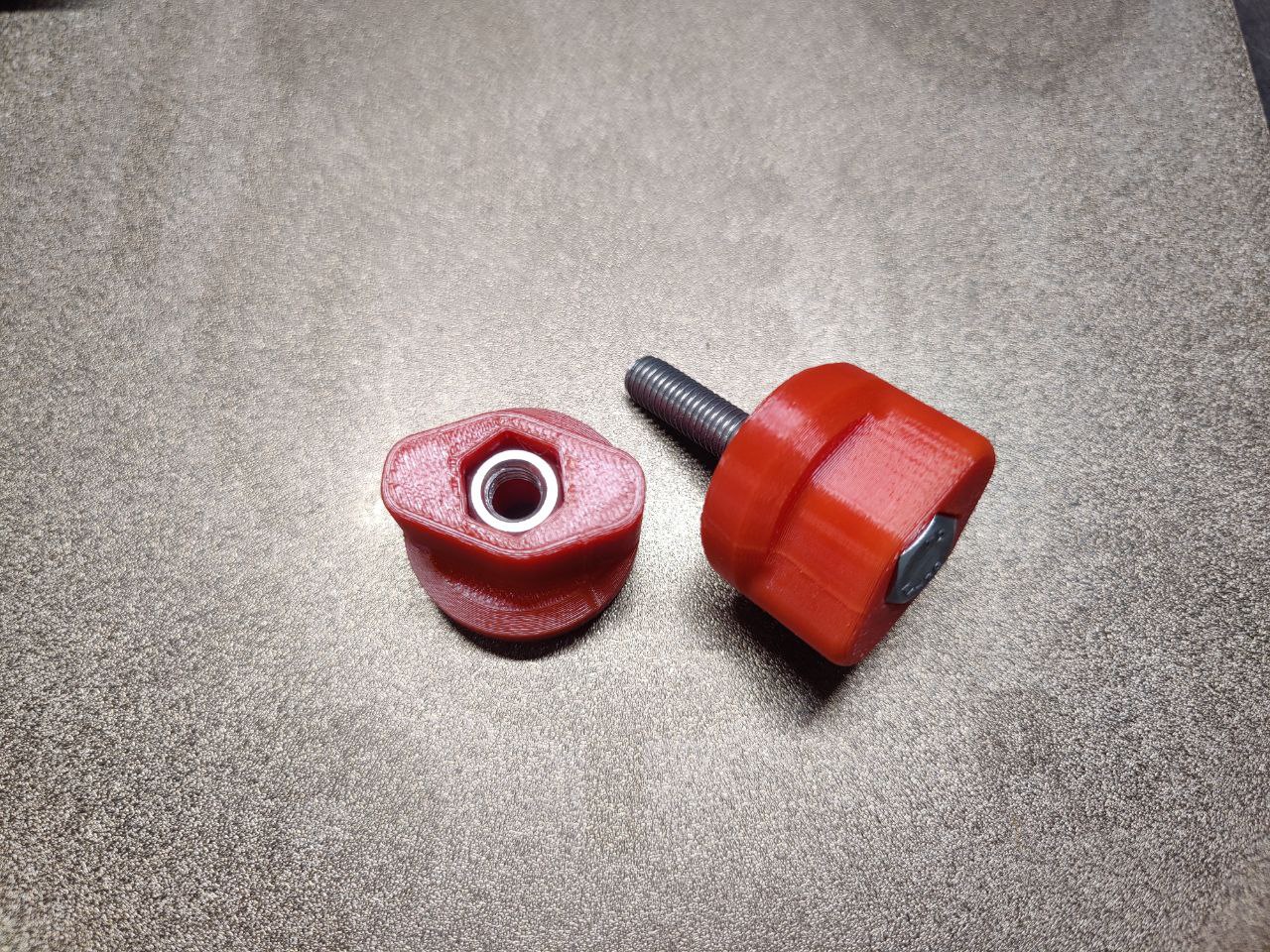 Ручка усиленная (барашек) М8 оранжевый. К-т 2шт Прокатись.Ру