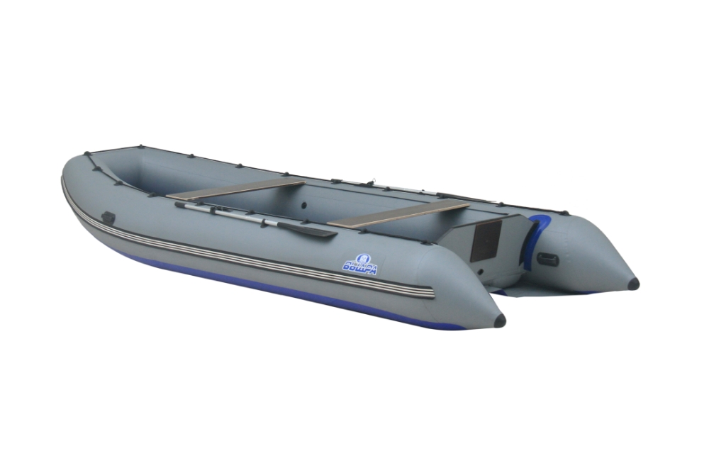 Лодка ПВХ Выдра 550 Jet серый