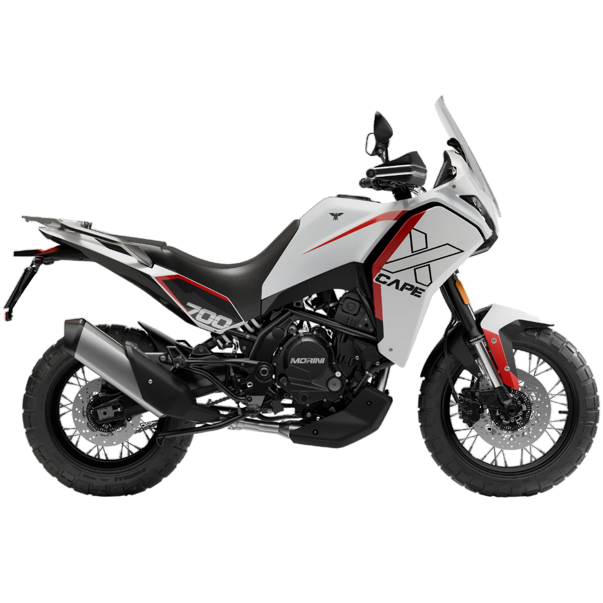Мотоцикл Moto Morini X-CAPE 700 Gold Spoke Wheel, белый