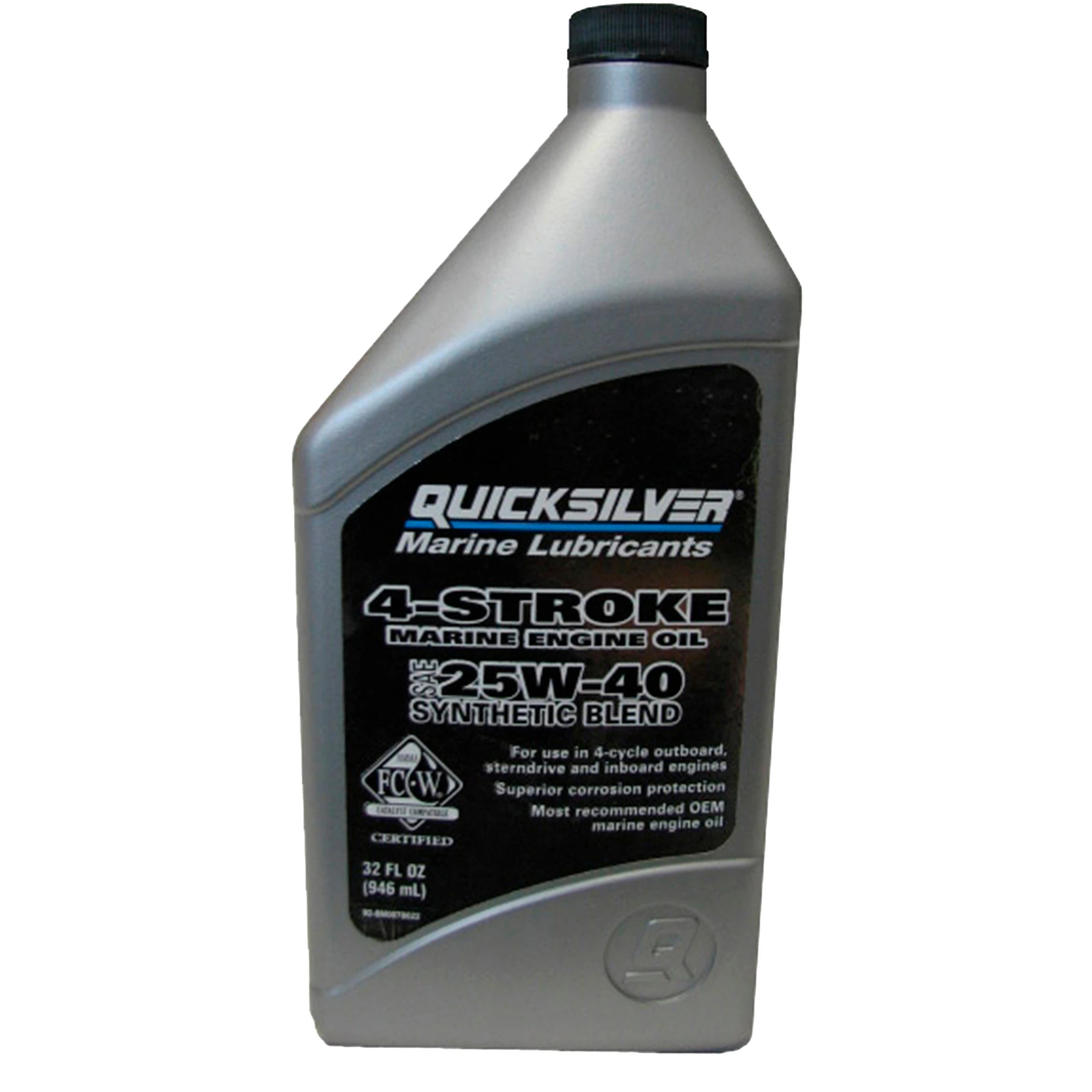 Масло моторное Quicksilver 25W40 полусинтетическое 4Т 1 л