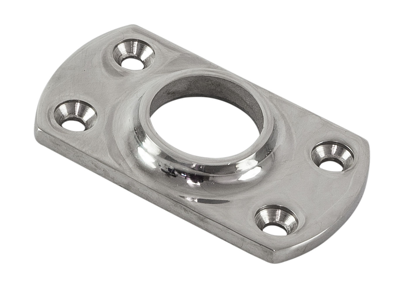 Основание стойки леера 1" (25.4 мм), 90 град, прямоугольное под сварку