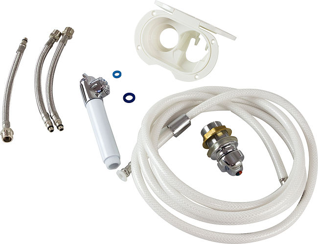 Короб в к-те с краном, лейкой душа и шлангом 2.5 м