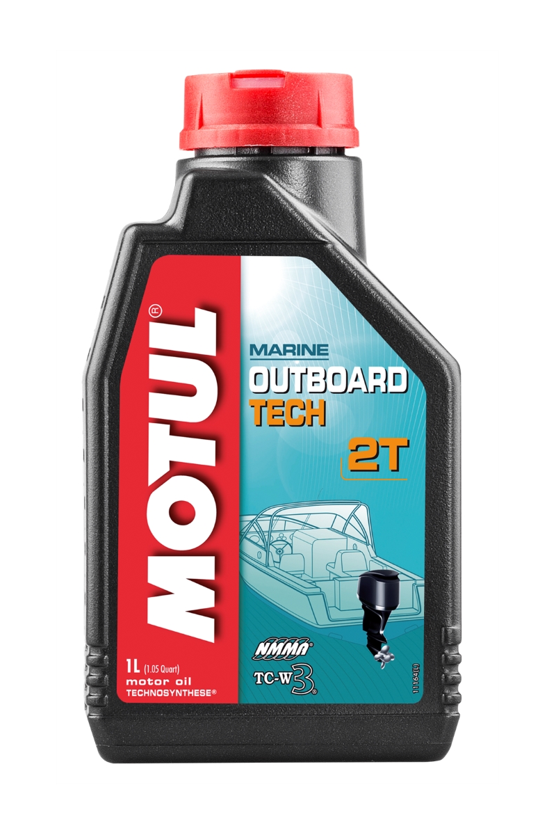 Масло моторное 2-х тактное для лодочных моторов полусинтетическое Motul Outboard TECH 2T 1л