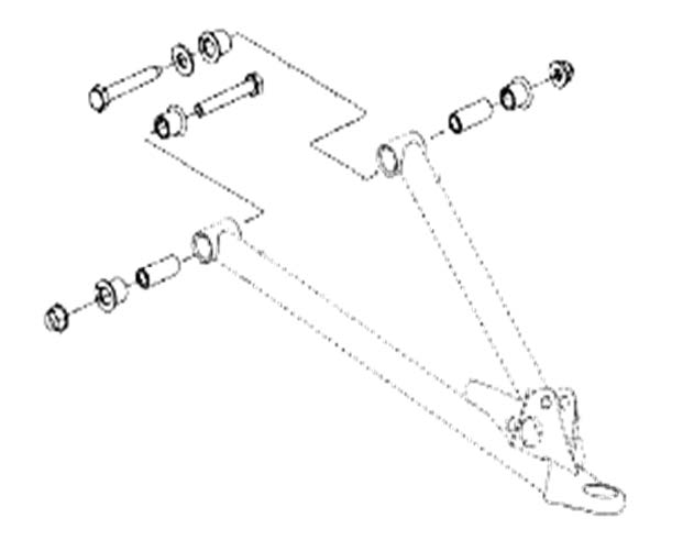 Комплект втулок для нижних рычагов (08-466, 08-467) BRP SM-08092