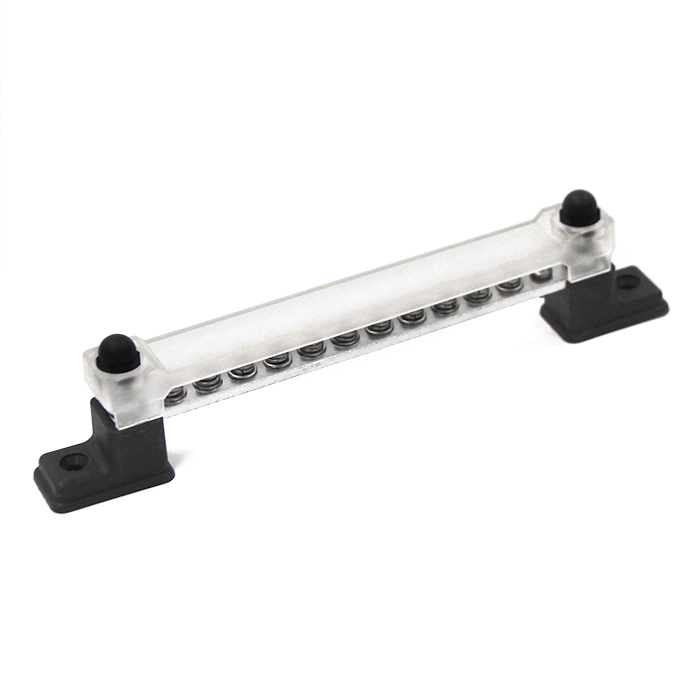 Клемма электромонтажная M4×12 одинарная 150А/48В с крышкой NEKEKE