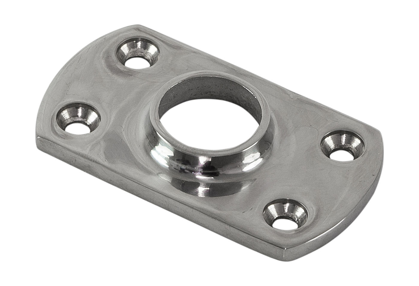 Основание стойки леера 7/8" (22 мм), 90 град, прямоугольное под сварку