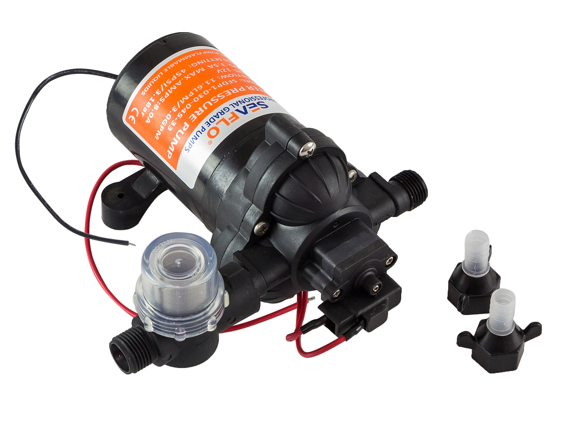 Помпа водоподающая мембранная SeaFlo, 12 В, 10.6 л/мин, 3.1 бар, 6 А