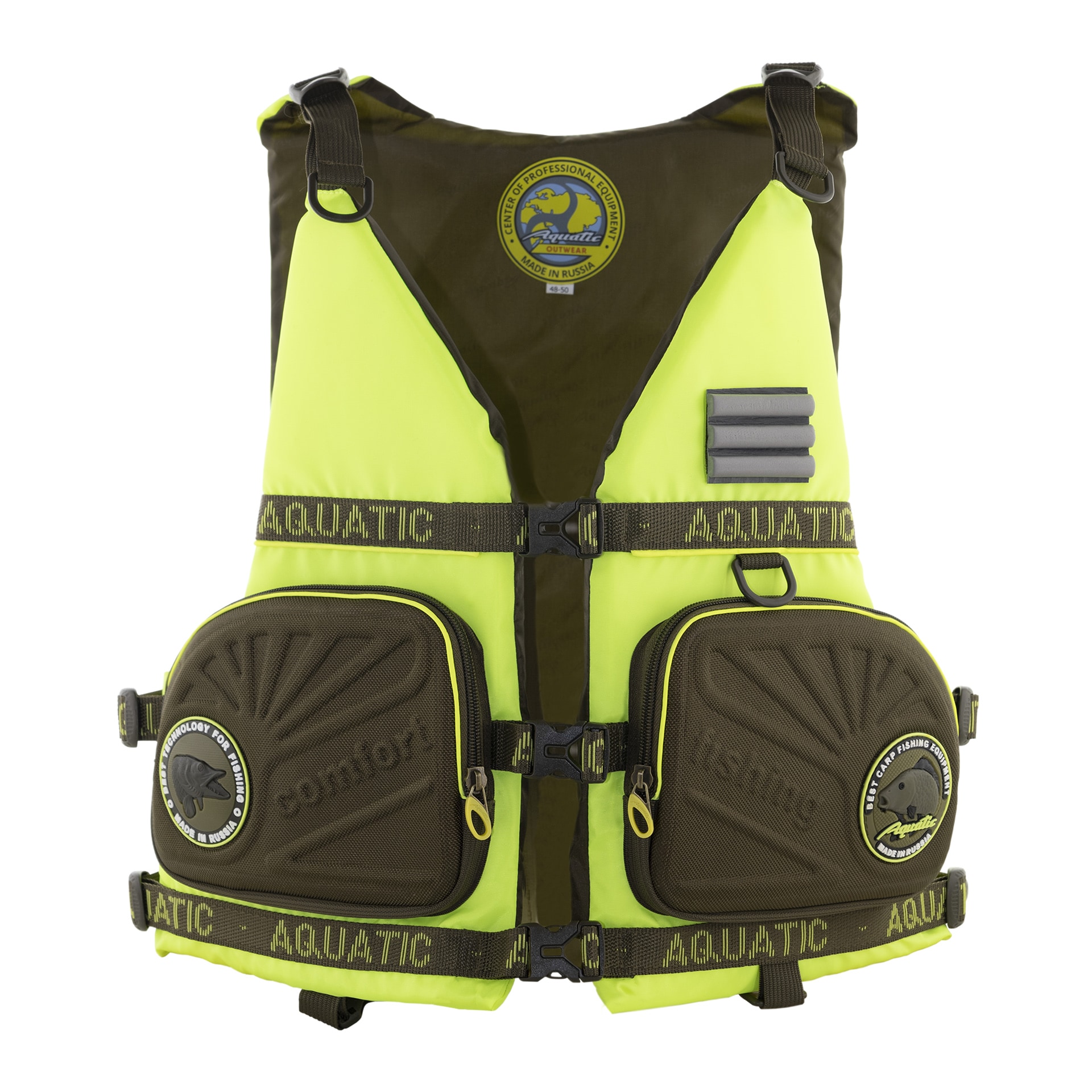 Жилет ЖС-03Л страховочный (цвет: лимонный, размер 52-54)