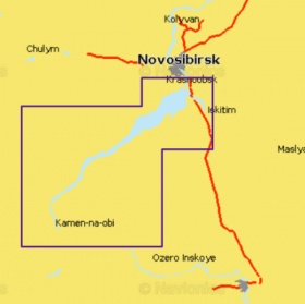 Карта Navionics 5G763S Новосибирское водохранилище