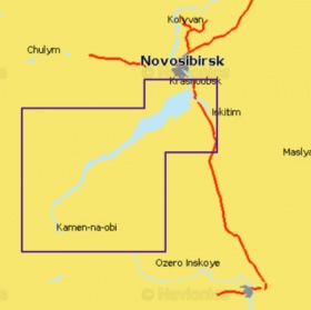 Карта Navionics 5G763S Новосибирское водохранилище Карта Navionics 5G763S Новосибирское водохранилище