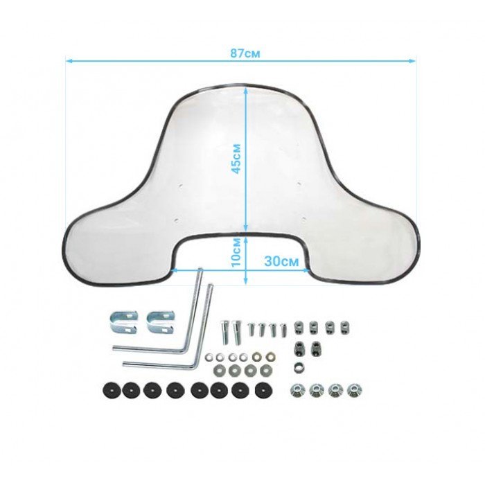 Универсальное стекло для квадроцикла AT-06469   Универсальное стекло для квадроцикла AT-06469