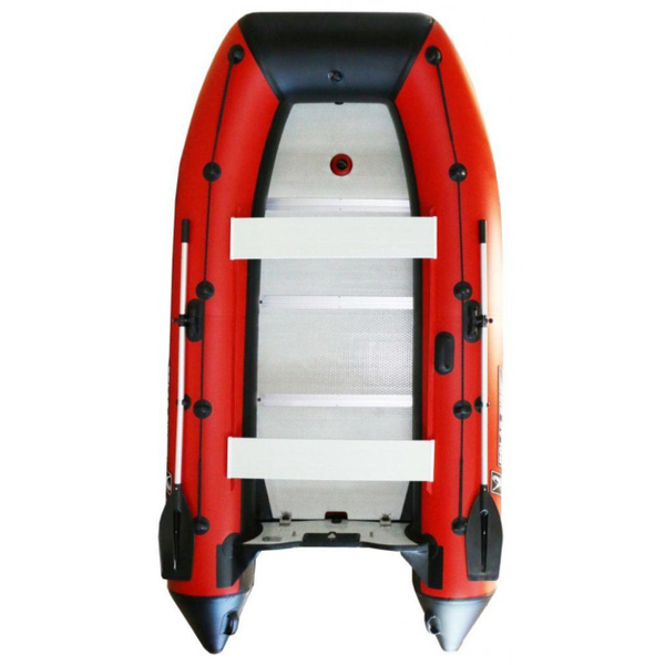 Лодка ПВХ Polar Bird PB-360M Merlin "Кречет" (пайолы и транец из стеклокомпозита) черно-красный