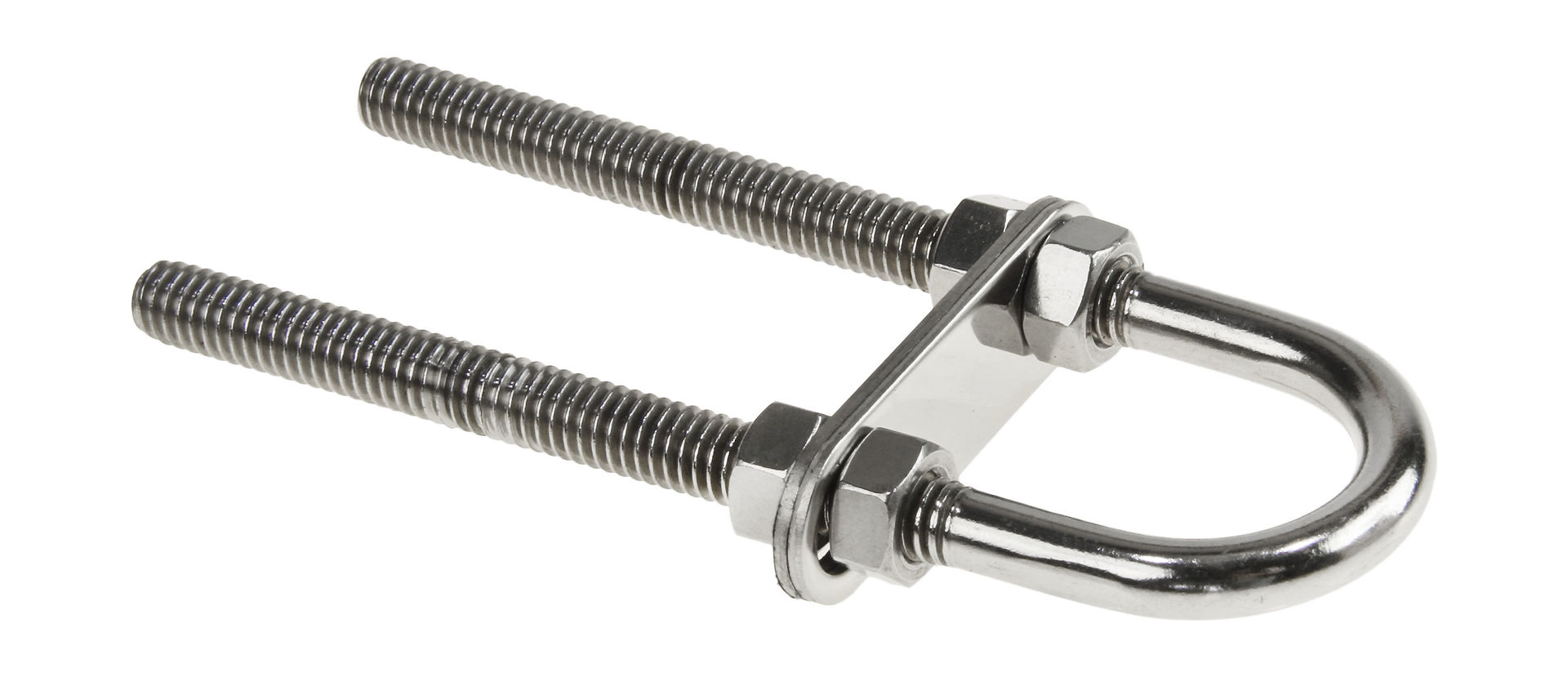 Рым-болт U-образный D8 мм, Lрез. 80 мм