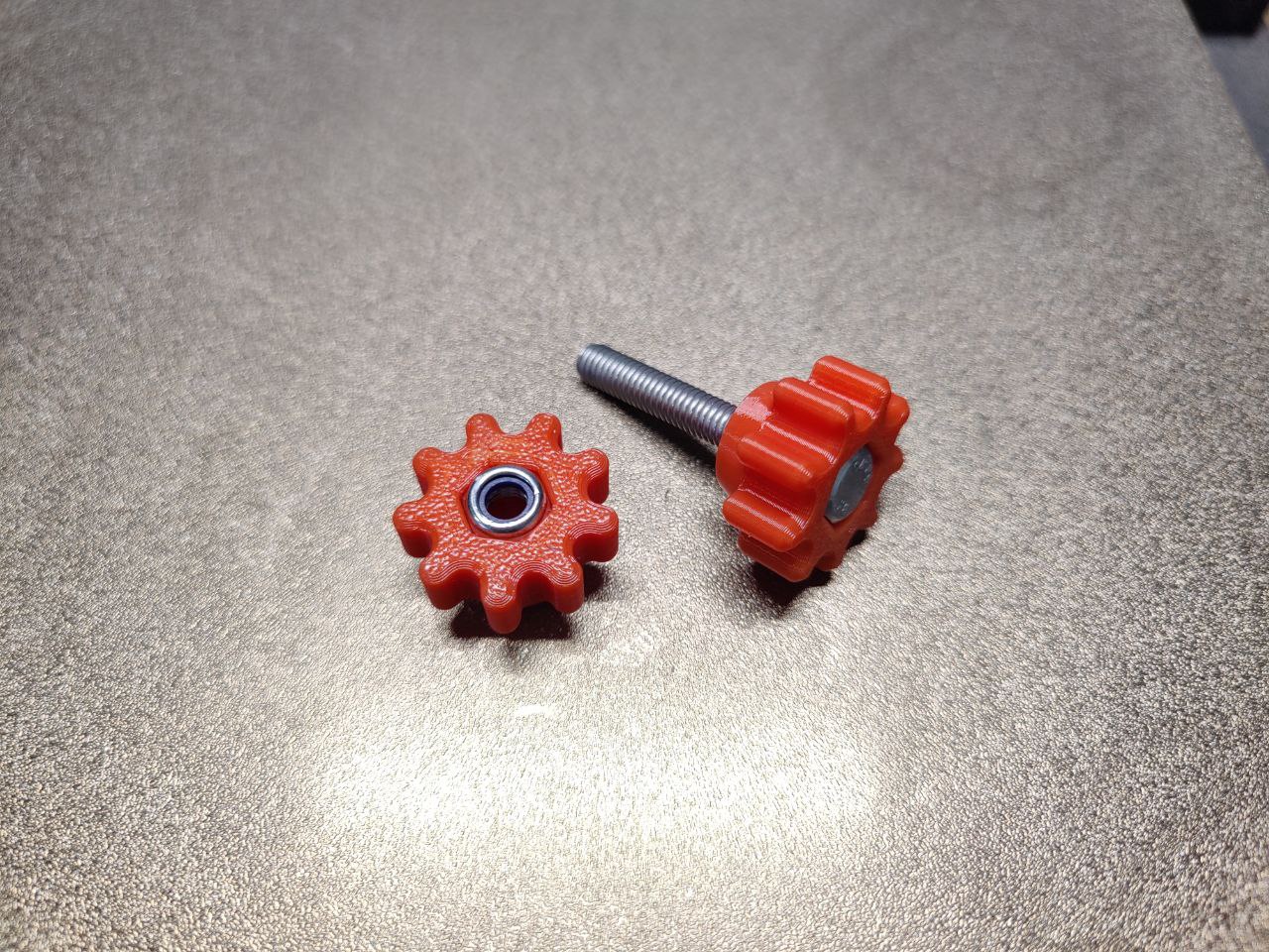 Ручка (барашек) малый М5 оранжевый. К-т 2шт Прокатись.Ру Ручка (барашек) малый М5 оранжевый. К-т 2шт Прокатись.Ру