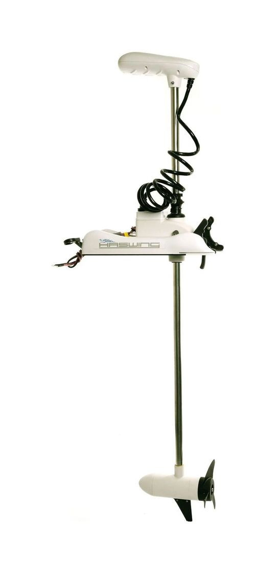 Троллинговый электромотор Haswing Cayman B 80 lbs/152 см/24v/GPS (электроякорь), белый