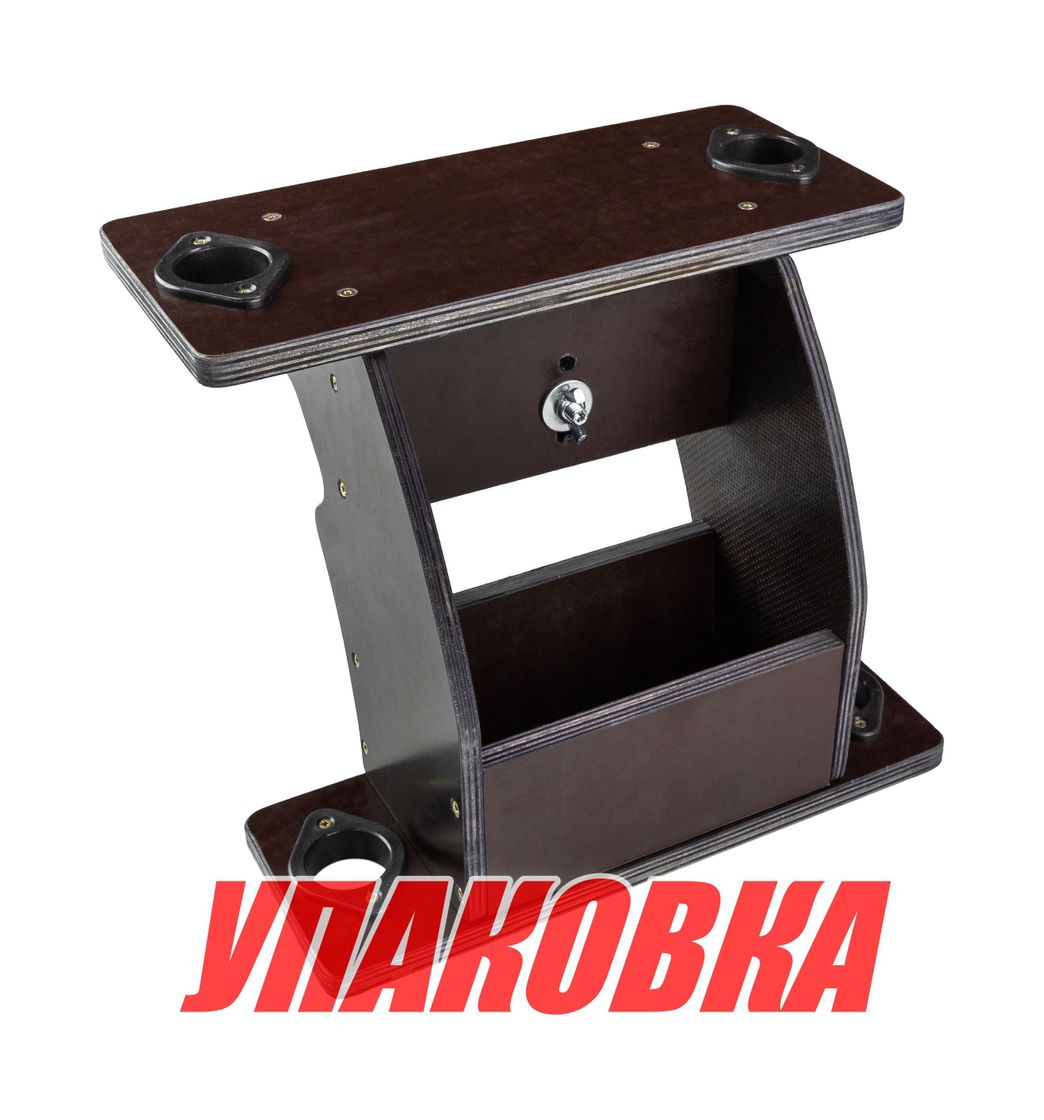 Пподставка для эхолота и аккумулятора с двумя держателями спиннингов, лик-паз (упаковка из 4 шт.)