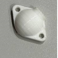 Ракушка 46х30х14 мм, Прокатись.Ру, белая Ракушка 46х30х14 мм, Прокатись.Ру, белая