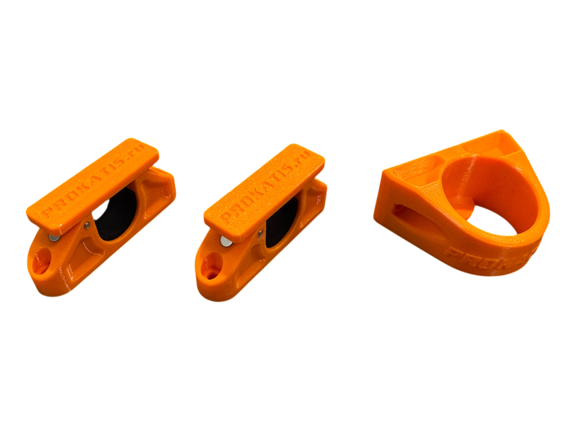 Держатель-прищепка для спиннинга (комплект), оранжевый, Прокатись.ру