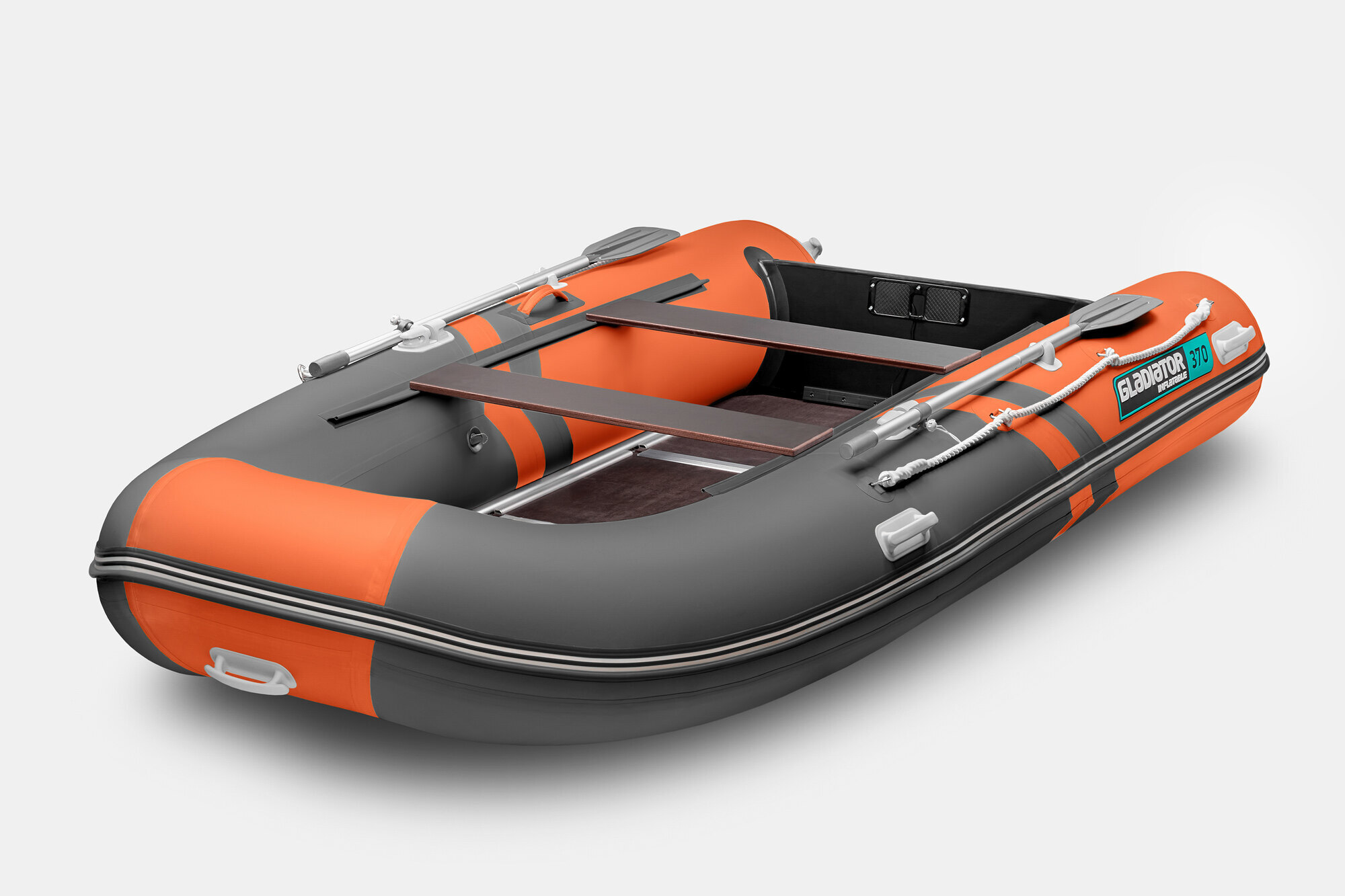 Надувная лодка GLADIATOR B330 оранжево-темносерый (СПБ)