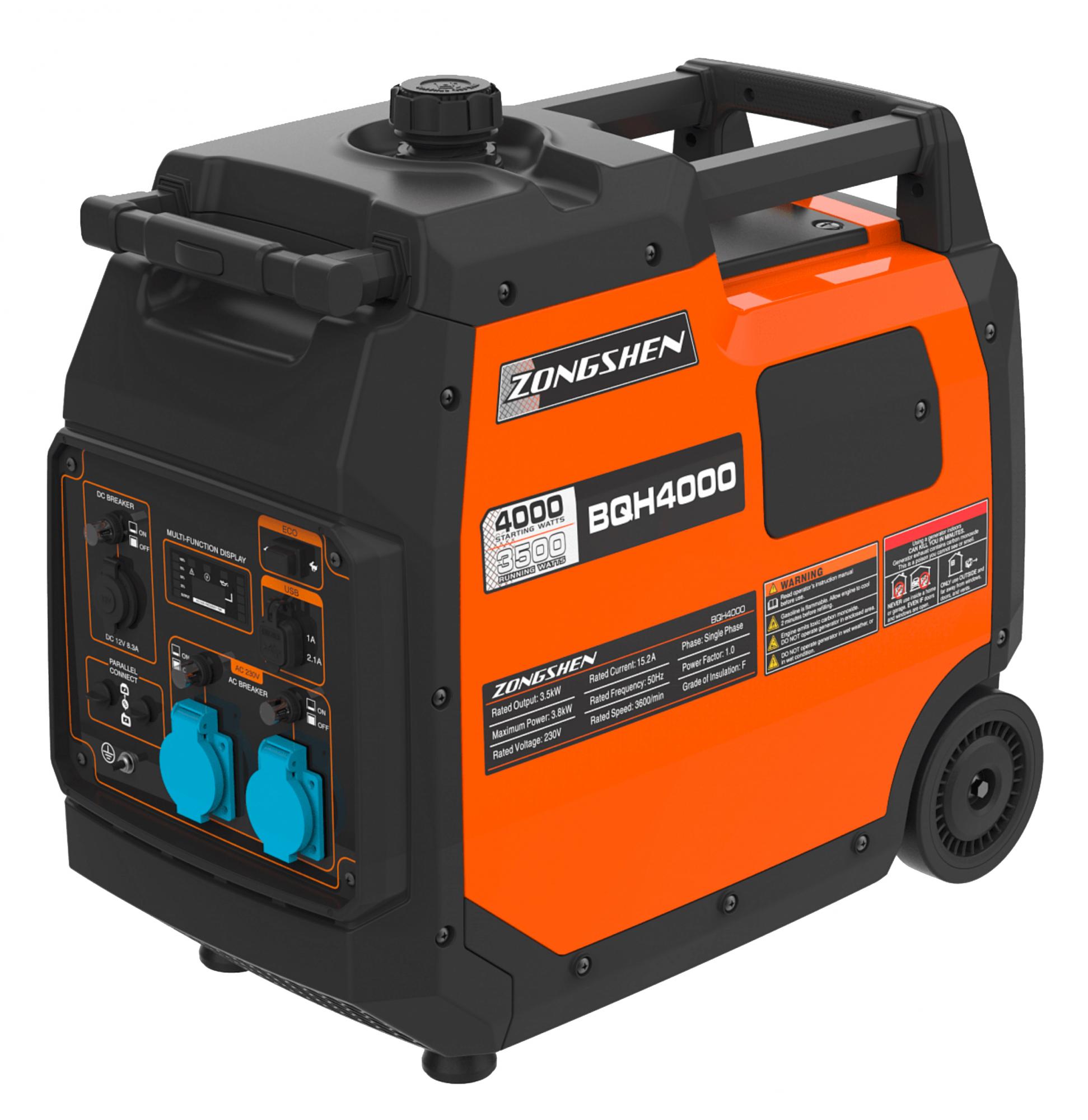 Генератор бензиновый инверторный Zongshen BQH 4000 E 1T90DFQ41