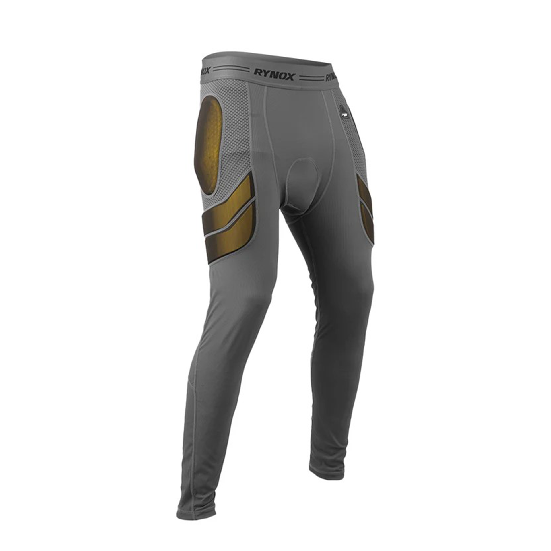 Термобелье (брюки) Rynox QUEST PRO PROTECTIVE BASE LAYER, с защитными вставками, серый (M)
