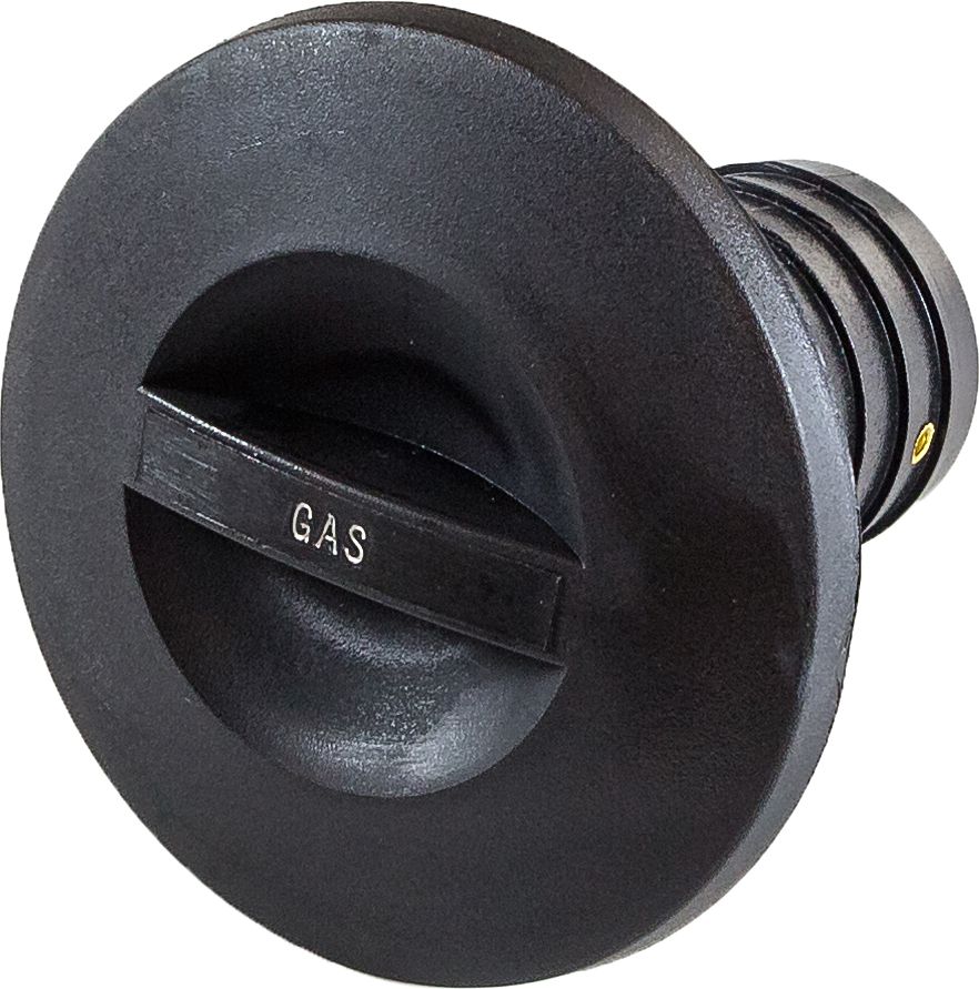 Горловина заливная для бензина, пластиковая, черная, под шланг 38 мм