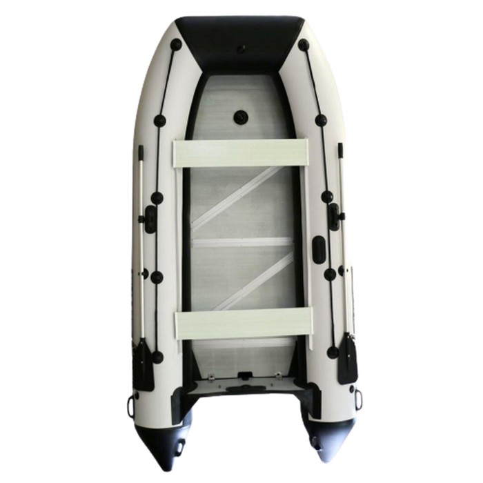 Лодка ПВХ Polar Bird PB-320M Merlin "Кречет" (пайолы и транец из стеклокомпозита) серо-белый