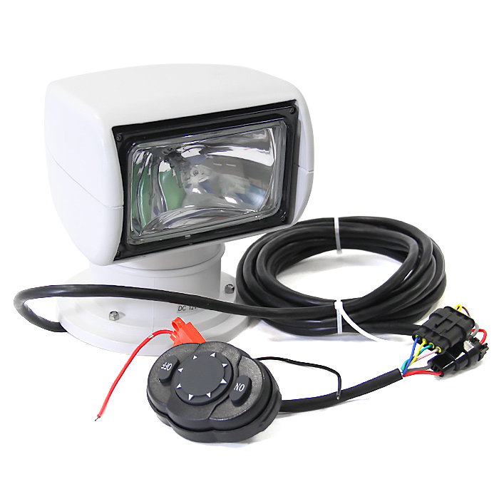 Прожектор стационарный галогеновый проводной пульт ДУ NEKEKE 12В, белый