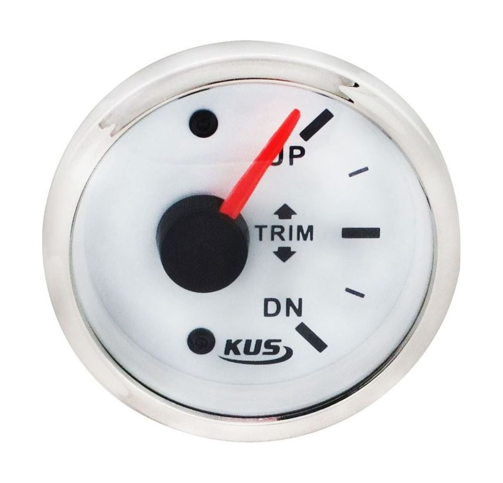 Трим-указатель для (240-33 Ом), белый циферблат/нержавеющий ободок, Ø52мм Трим-указатель для (240-33 Ом), белый циферблат/нержавеющий ободок, Ø52мм