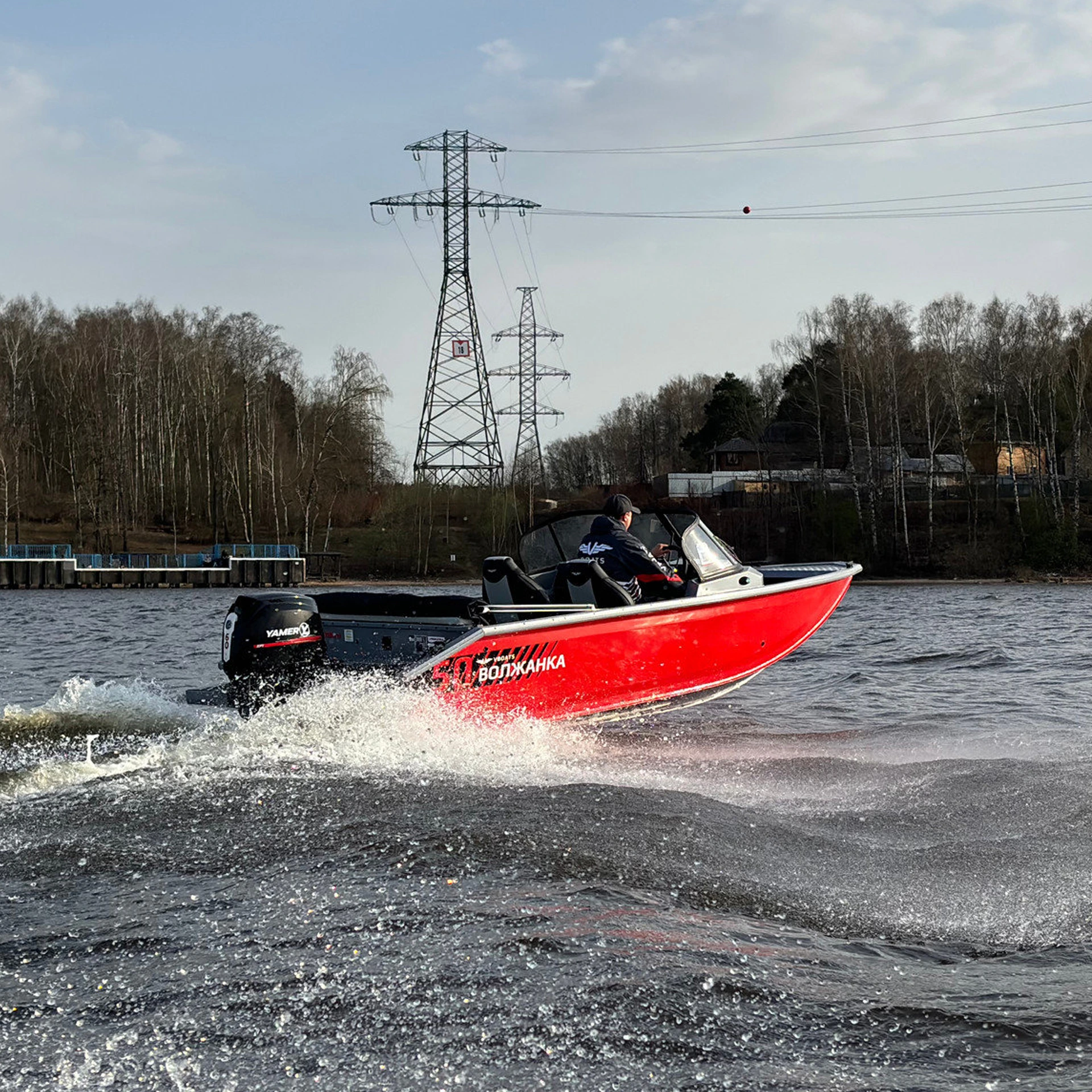 Катер Volzhanka 50 Fish c YAMER EF60 BigThrust (4-х тактный, инжектор)