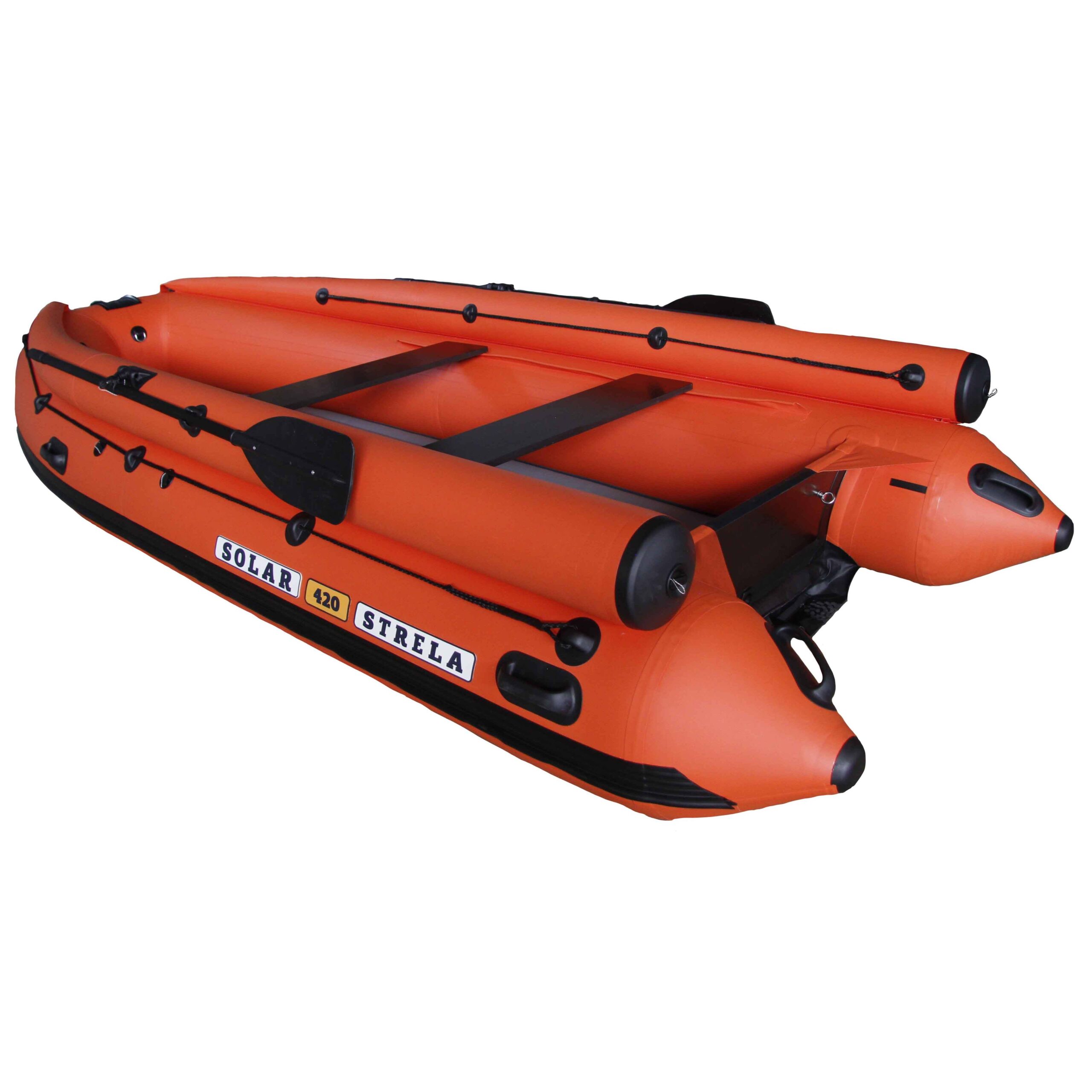 Лодка ПВХ Solar-420 Strela Jet Tunnel (Expedition) оранжевый