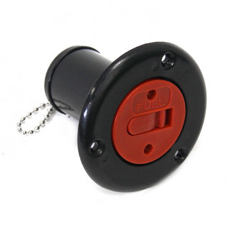 Заливная горловина для бака под топливо SUNFINE (Fuel) 38мм, черная