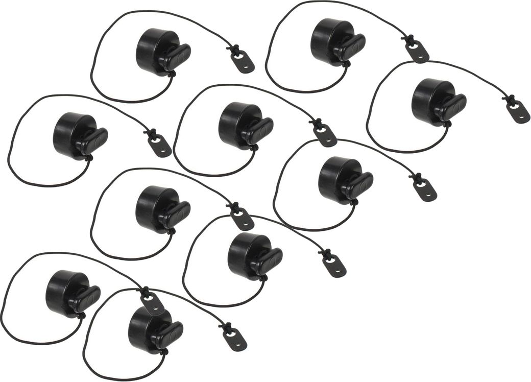 Пробка сливного клапана, черная, 10 шт (упаковка из 5 шт.)