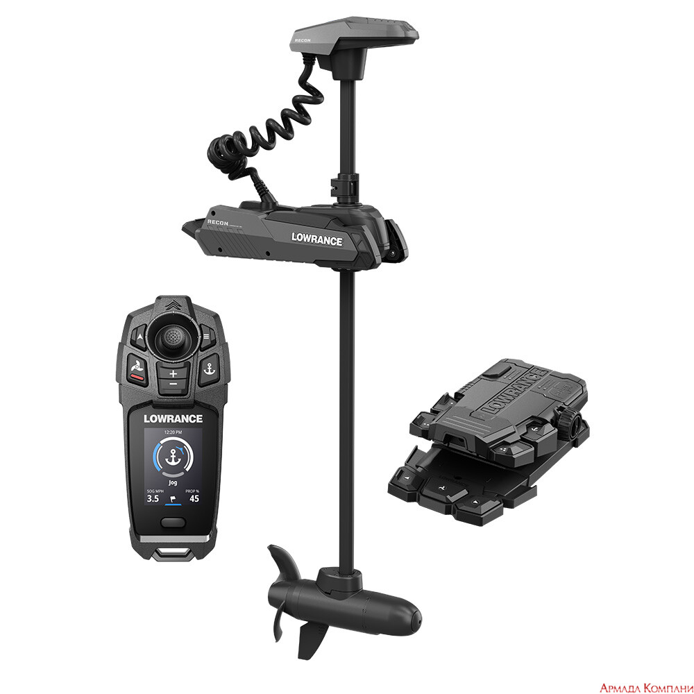 Лодочный электромотор Lowrance Recon 72 Trolling Motor 24V/36V (пульт,педаль,встроенный датчик), черный