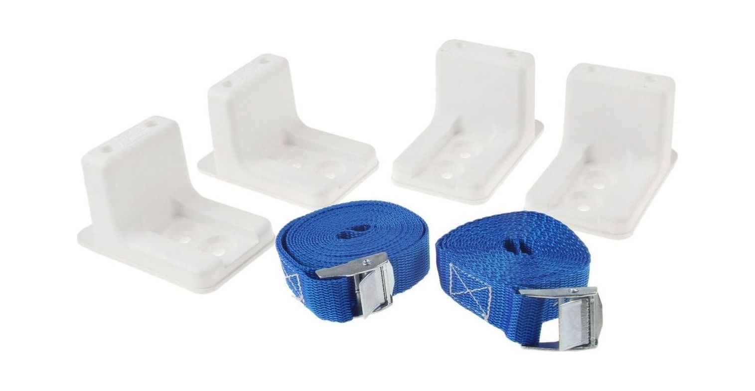 Крепление для стационарных топливных баков, 4 крепления и 2 ремня (упаковка из 10 шт.)