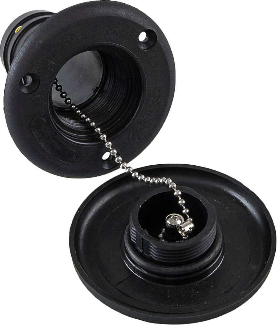 Горловина заливная для воды, пластиковая, черная, под шланг 38 мм (упаковка из 10 шт.)