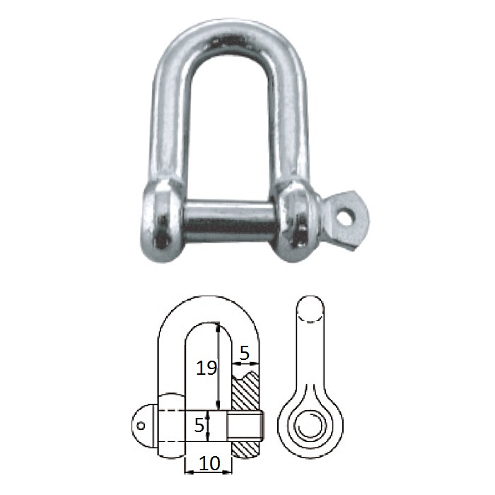 Такелажная скоба 5 мм (2404-0105)